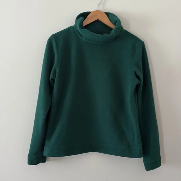 Dudley Stephens Park Slope Fleece Long Sleeve Stand Up Collar Green Size M - Picture 11 of 12